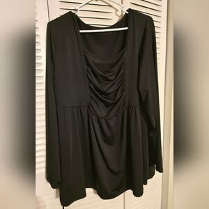 Elegant Black Long Sleeve Top